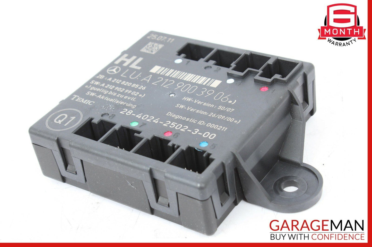 08-14 Mercedes W204 C250 C300 C350 Rear Left Side Door Control Module Unit