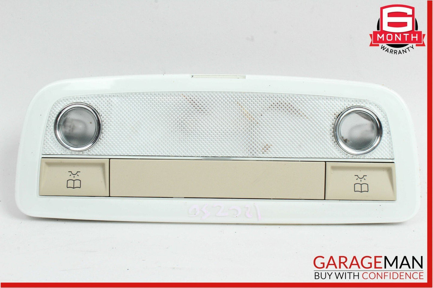 08-14 Mercedes W204 C250 C300 Rear Overhead Dome Light Lamp Reading Map Beige