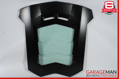 12-21 Lamborghini Aventador Rear Engine Hood Hatch Glass Panel Assembly Black