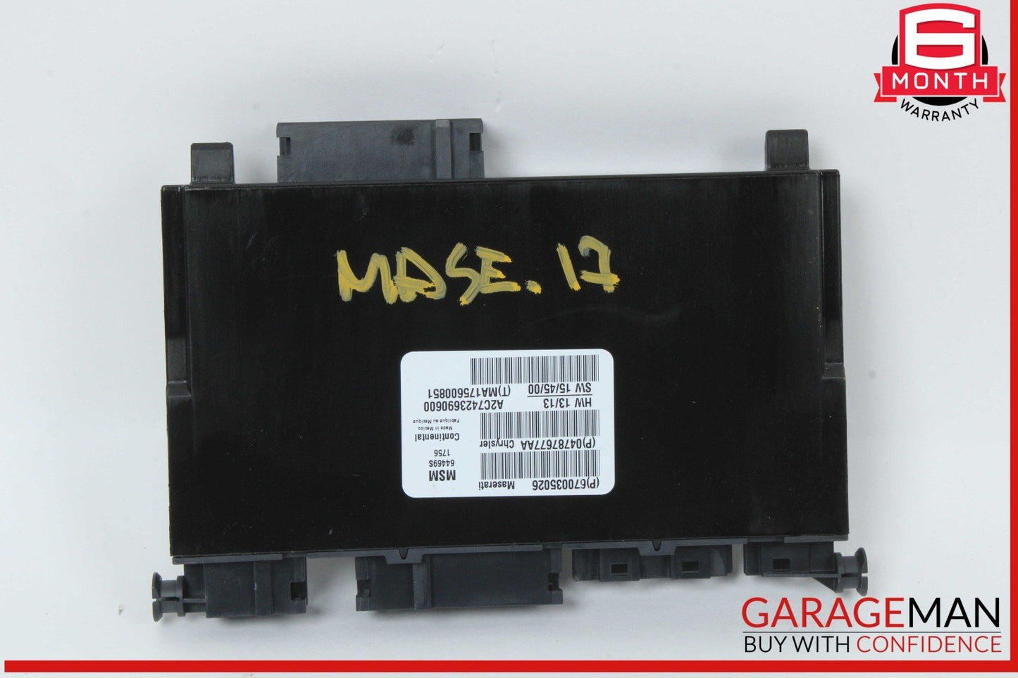 14-20 Maserati Ghibli M157 Levante Seat Control Module Left Driver Side OEM