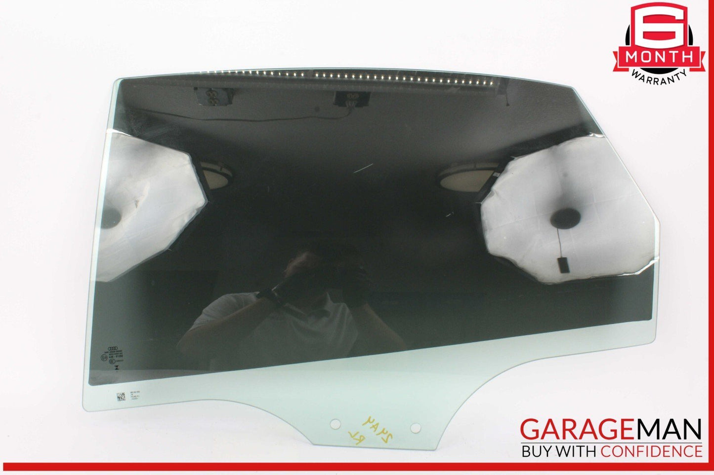 17-24 Audi A4 Rear Left Driver Side Door Window Glass 8W5845205C OEM