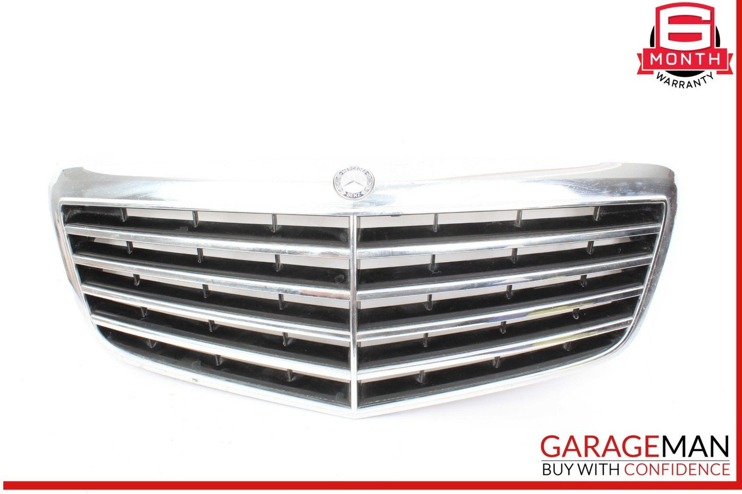 07-09 Mercedes W211 E550 E350 Front Center Bumper Grill Grille Trim Cover Panel