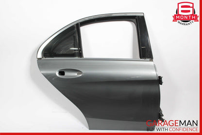 15-20 Mercedes W205 C300 Sedan Rear Right Side Exterior Door Shell Frame Gray