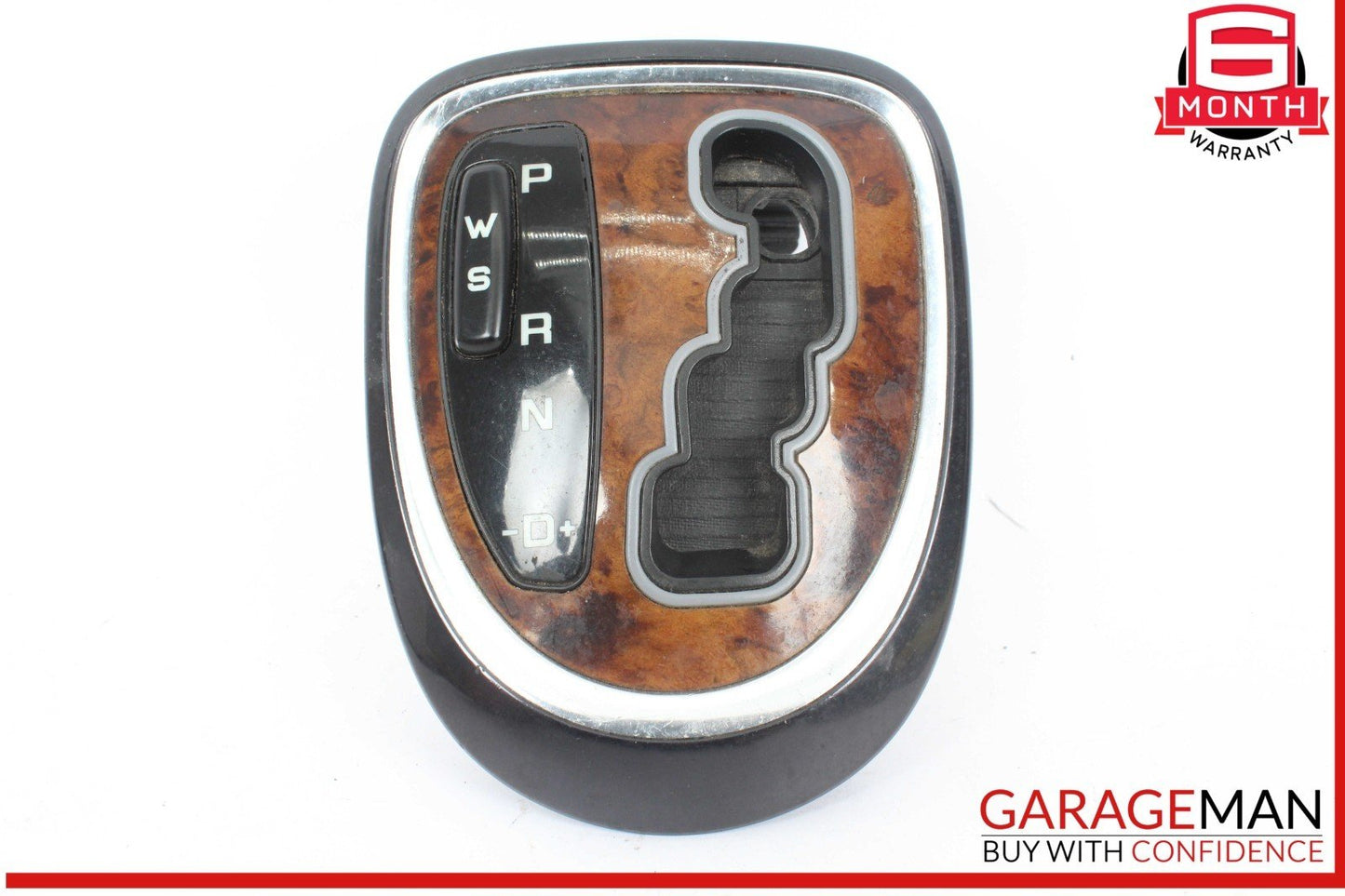 00-06 Mercedes W220 S55 AMG Gear Shifter Bezel Trim Indicator Wood OEM