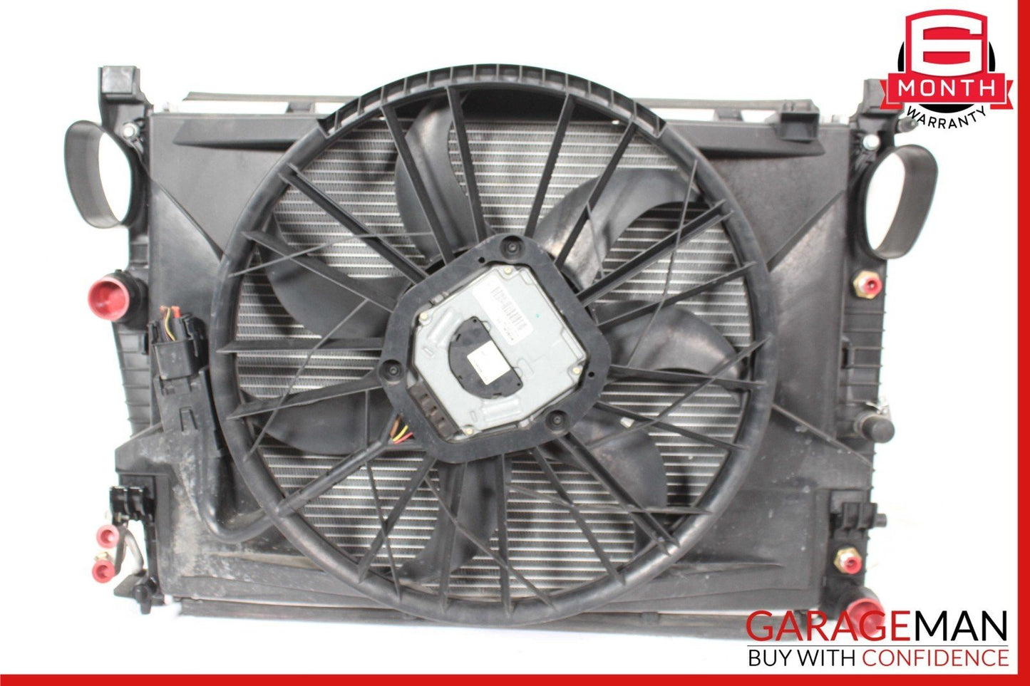 03-06 Mercedes R230 SL500 CLS500 Engine Cooling Radiator A/C Air Condenser Assy