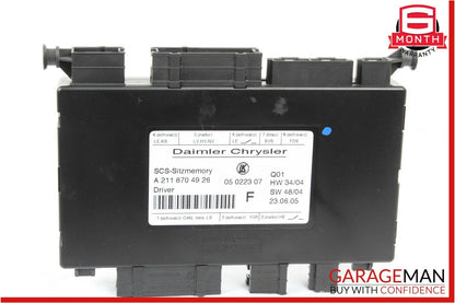 03-11 Mercedes E350 CLS550 ML350 Front Left Side Under Seat Control Module