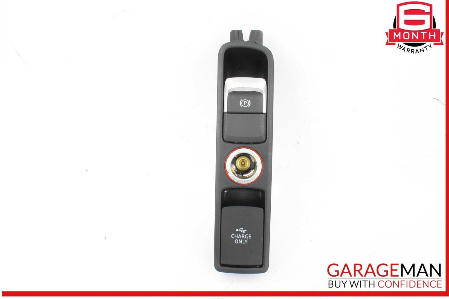 15-18 Audi Q3 Center Console Bezel Cover Trim w/ Power Outlet 8U1863349D OEM
