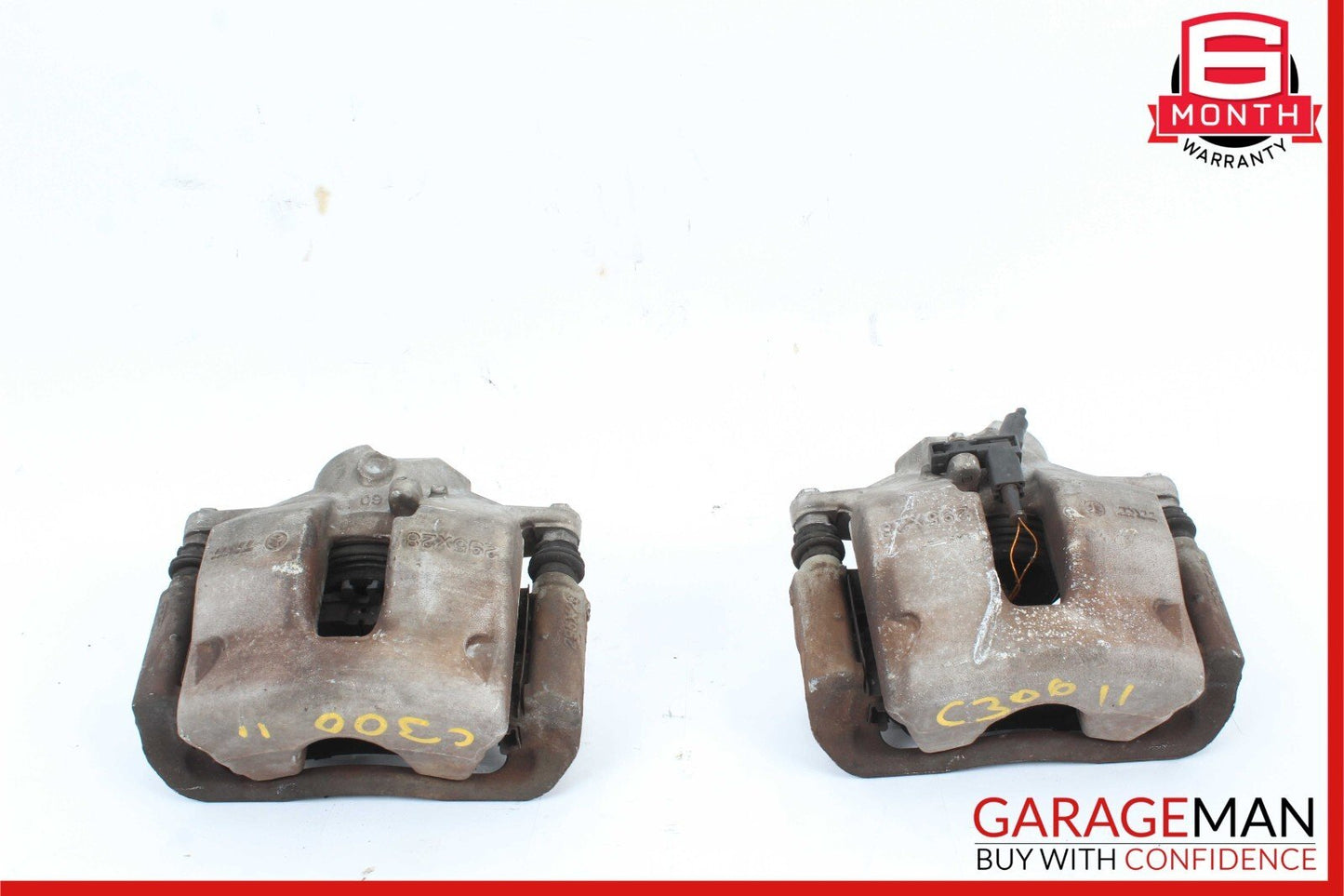 08-15 Mercedes W204 300 Front Left & Right Side Brake Calipers Caliper Set of 2