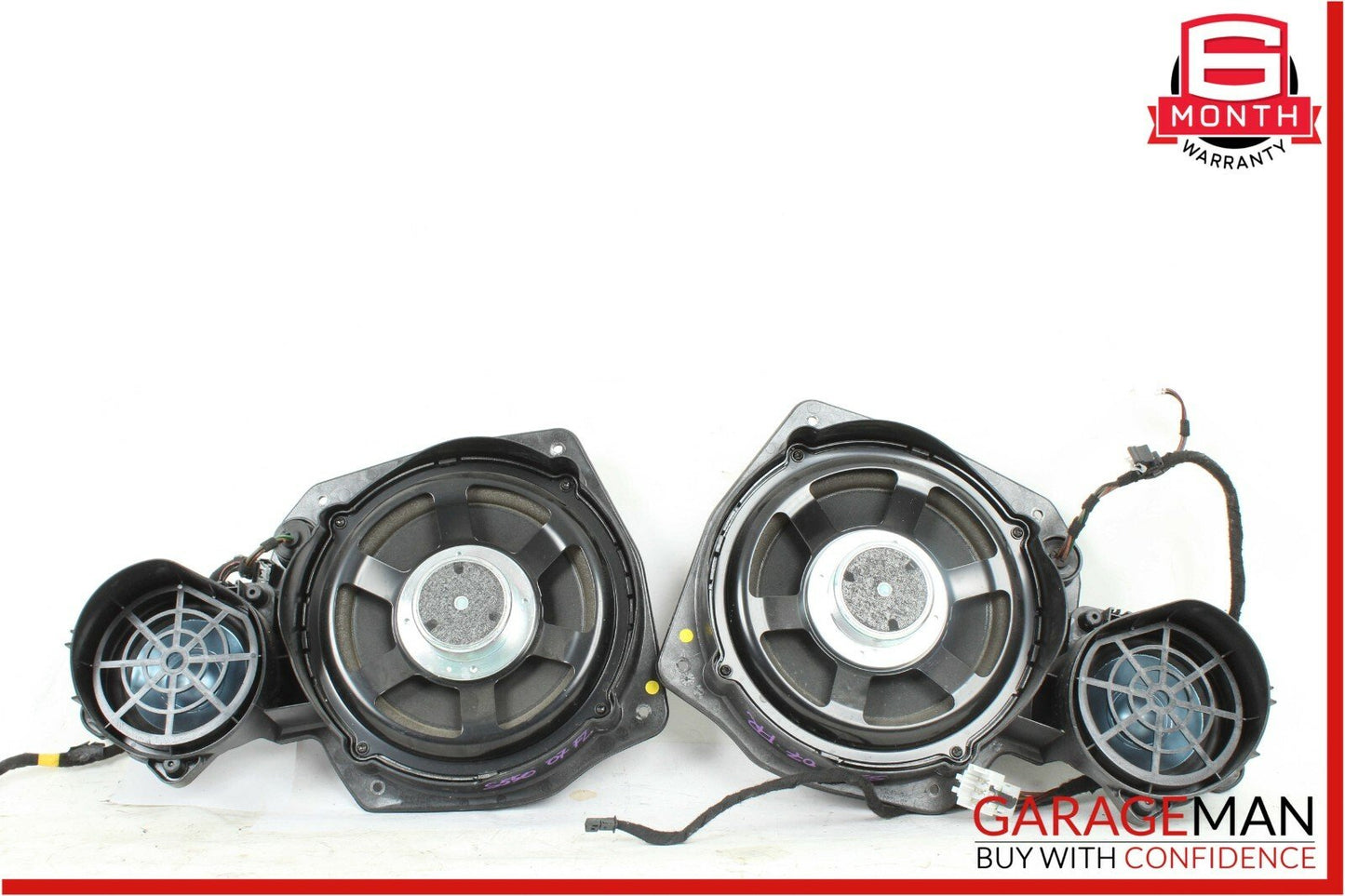 07-09 Mercedes W221 S550 Logic 7 Front Left & Right Door Speaker Speakers Set