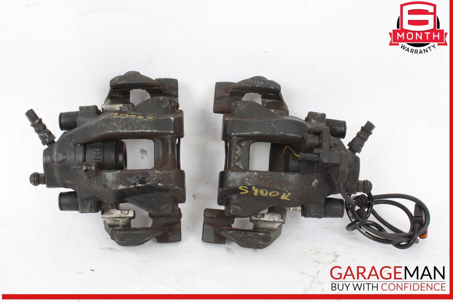 07-14 Mercedes W221 S400 Hybrid Rear Left & Right Side Brake Calipers Set OEM