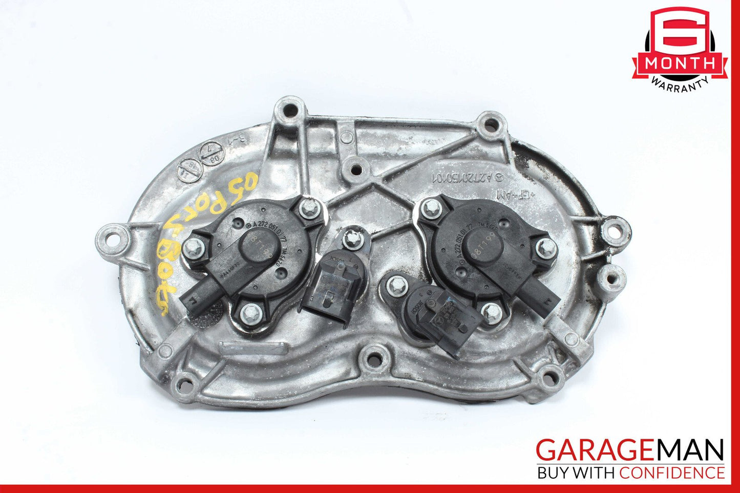 06-13 Mercedes W211 E350 R350 Front Right Engine Timing Chain Cover Plate OEM