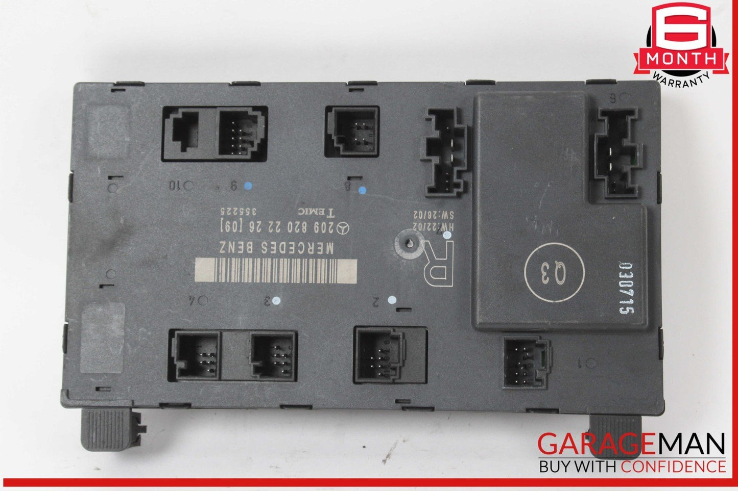 03-09 Mercedes W209 CLK55 AMG CLK350 Front Right Side Door Control Module OEM