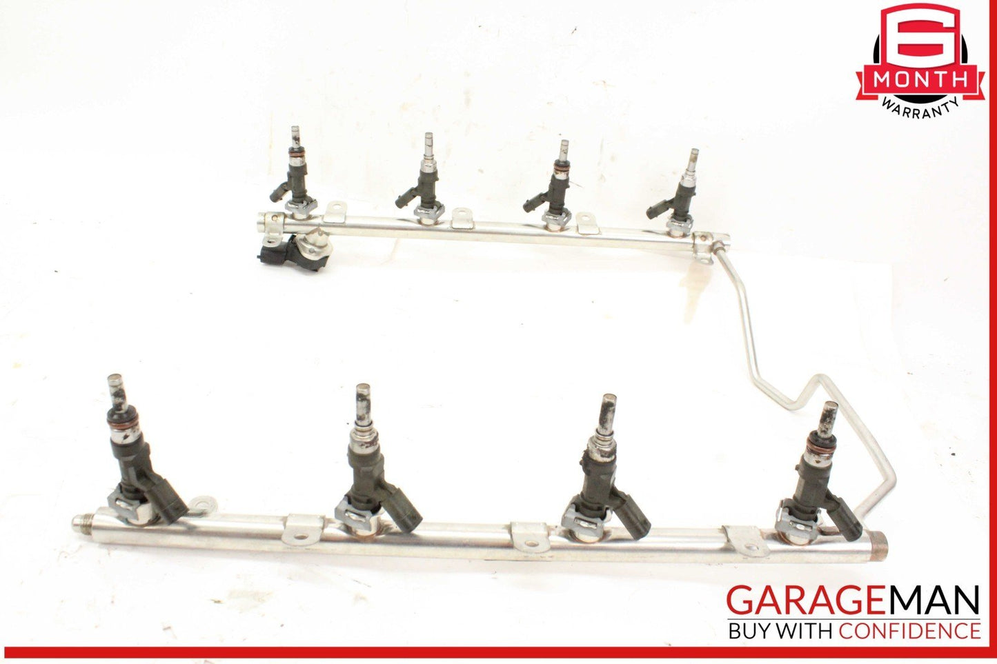 07-15 Mercedes CLS63 AMG W219 Fuel Injector Rail w/ Injectors 1560701895