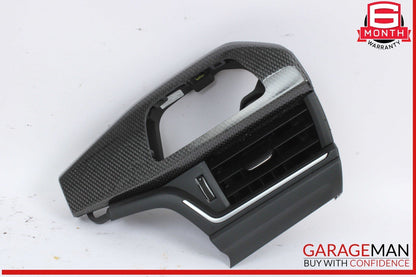 18-24 Audi S5 A4 A5 Front Left Side Dash Air Vent Grille Carbon Fiber OEM