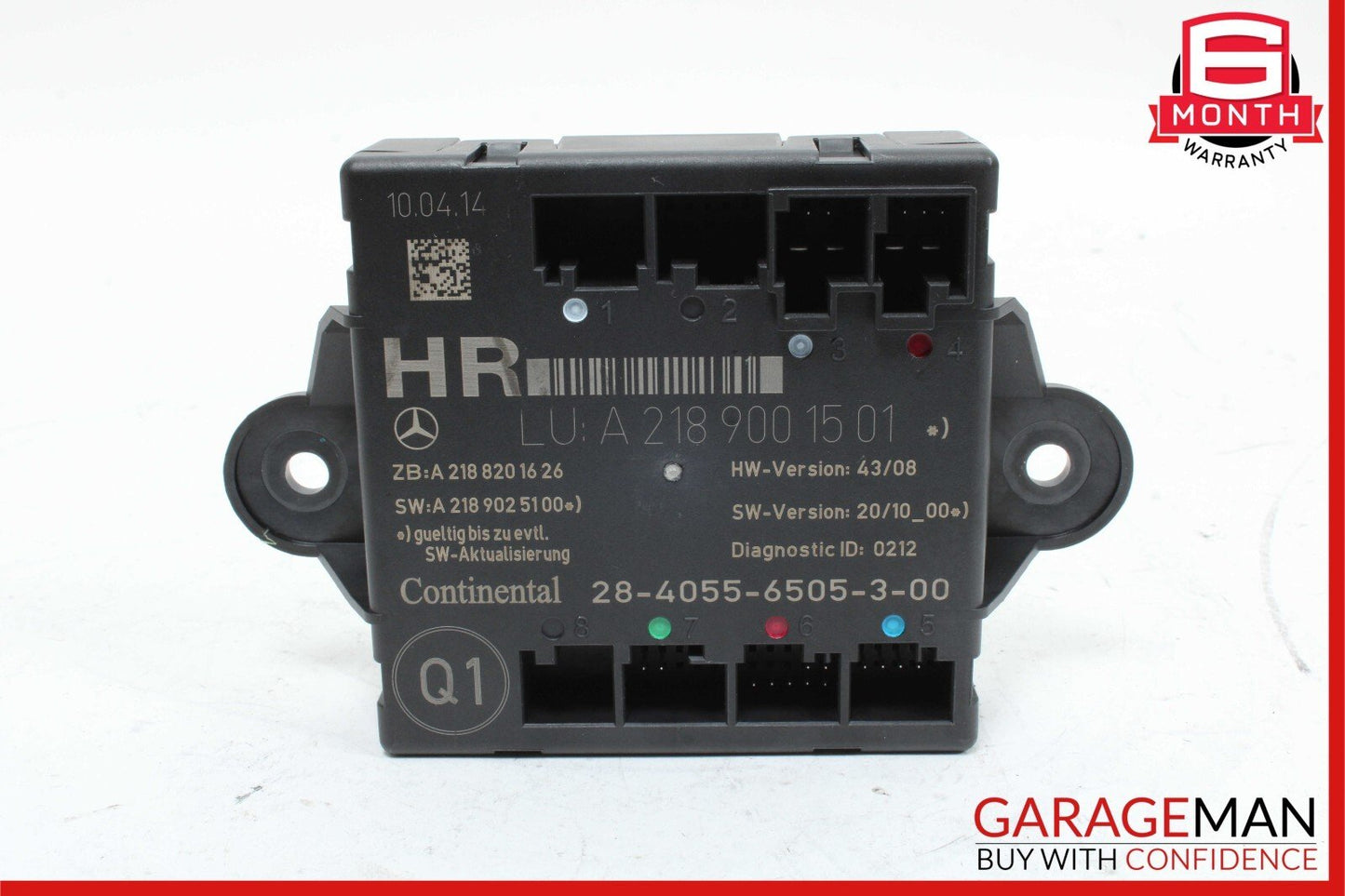 08-18 Mercedes W204 C300 CLS63 E550 Rear Right Side Door Control Module Unit