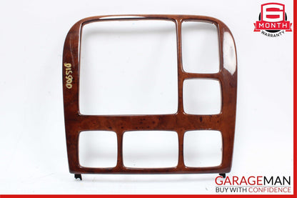 00-02 Mercedes W220 S500 S600 Radio Dash Wood Trim Bezel Panel Cover Wood OEM