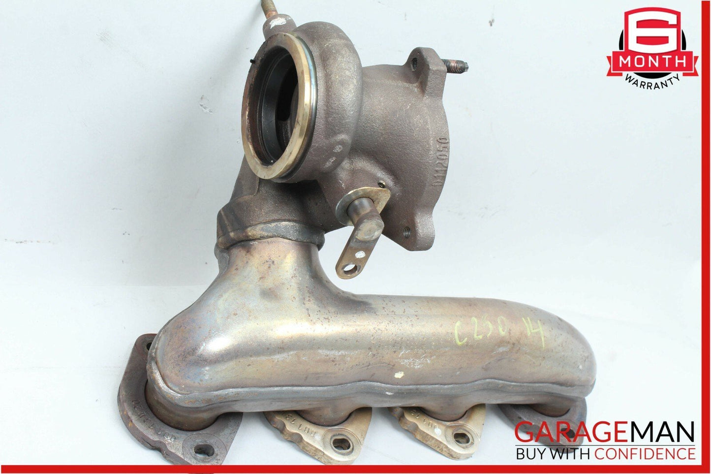 12-14 Mercedes W204 C250 Engine Motor Turbocharger Exhaust Manifold Header Assy