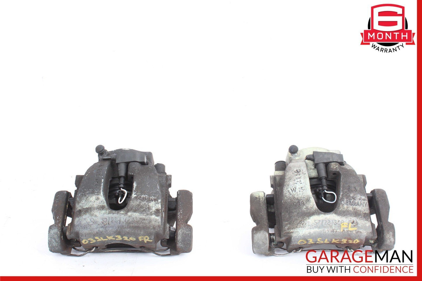 96-04 Mercedes W208 CLK430 SLK320 Front Brake Caliper Calipers Set of 2 Pc OEM