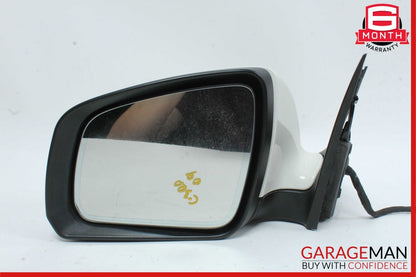 08-11 Mercedes W204 C300 C350 Front Left Side Door Rear View Mirror White OEM