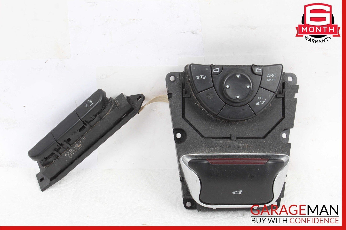 03-08 Mercedes R230 SL500 Convertible Roof Mirror Control ABC ESP Switch Assy