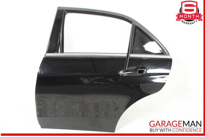 10-16 Mercedes W212 E350 E63 AMG Sedan Rear Left Side Door Shell Black OEM
