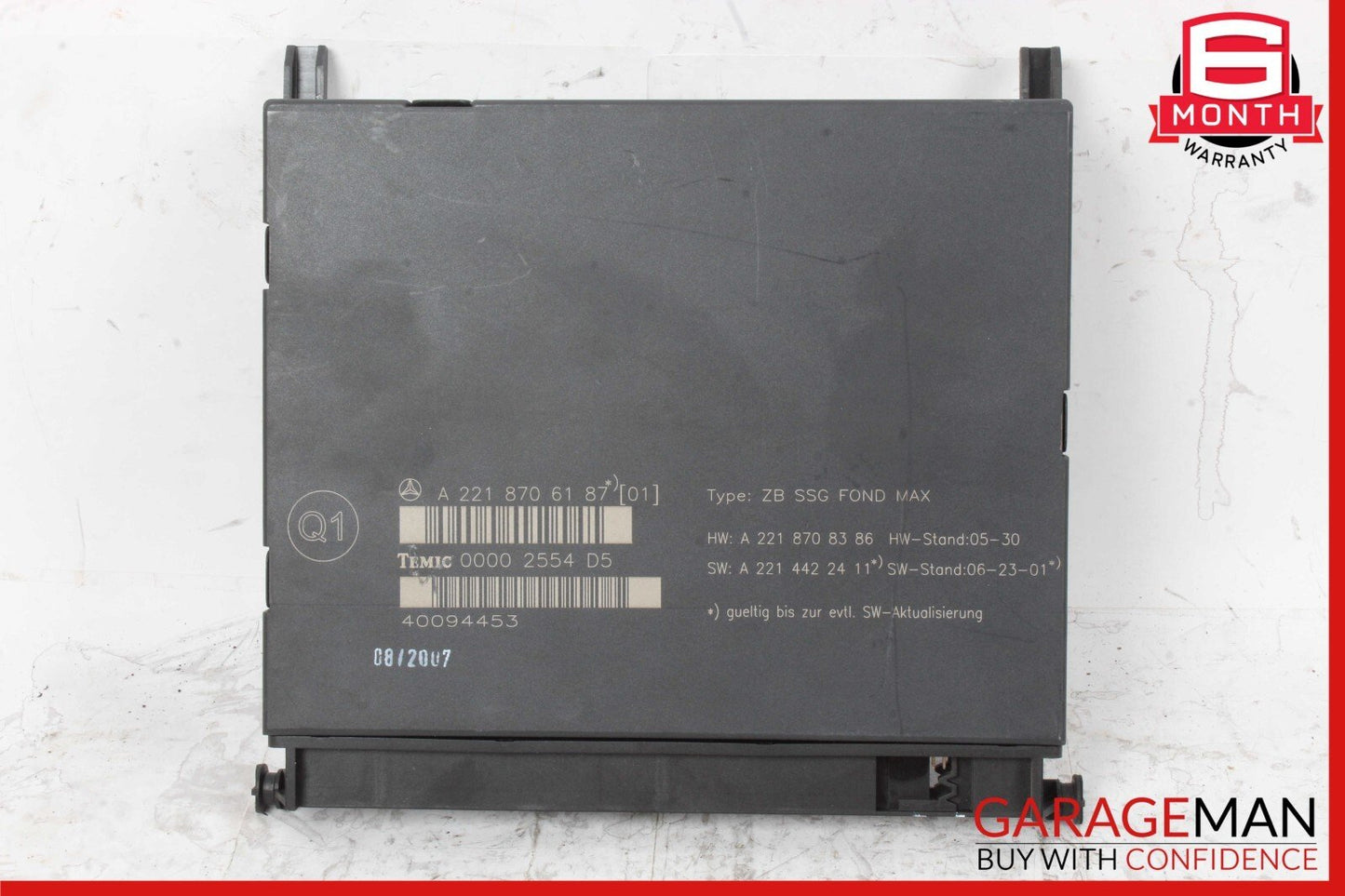 07-09 Mercedes W221 S550 S450 S600 Individual Rear Seats Control Unit Module OEM