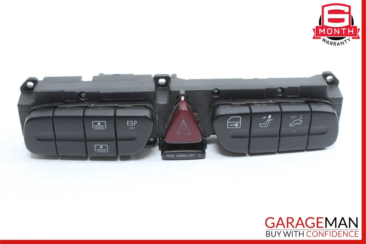 01-04 Mercedes W209 CLK320 C240 Dash Hazard Light Control Switch Module Unit OEM