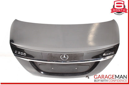 15-21 Mercedes W205 C300 C43 C63 AMG Rear Trunk Lid Shell Cover Panel Black OEM