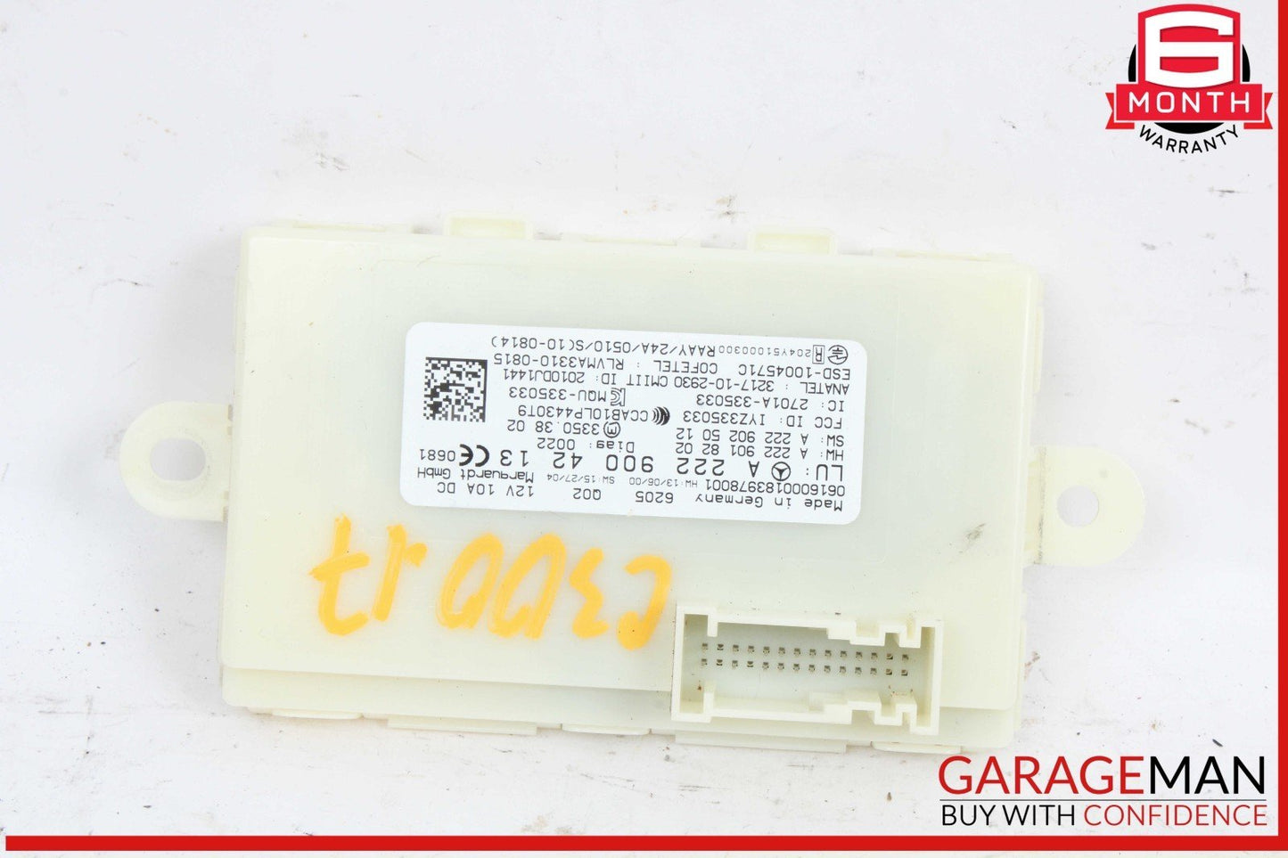 14-19 Mercedes W205 C300 4MATIC GLC350 Keyless Go Entry Control Module Unit OEM