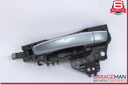 12-18 Audi A7 A6 Rear Left Driver Side Exterior Door Handle Silver 4H0837885 OEM