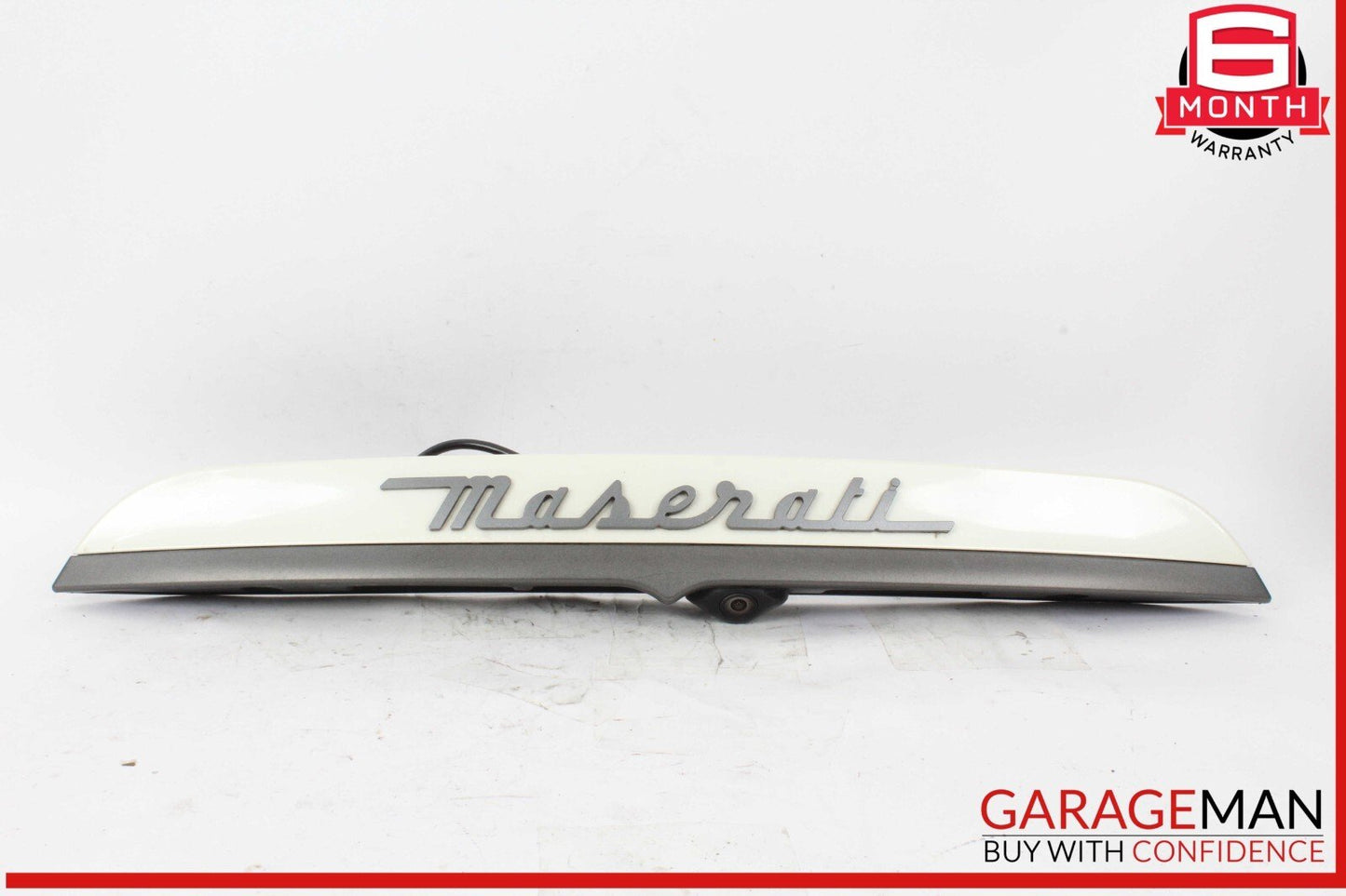 14-17 Maserati Ghibli Rear Trunk Lid Finisher Trim Light Bar w/ Camera OEM