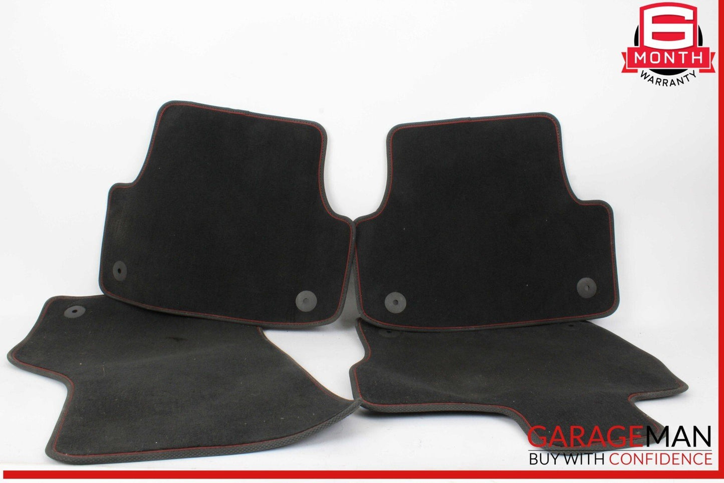 17-20 Audi S3 A3 Front & Rear Floor Mat Carpet Carpets Black Set of 4 OEM