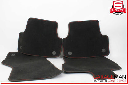 17-20 Audi S3 A3 Front & Rear Floor Mat Carpet Carpets Black Set of 4 OEM