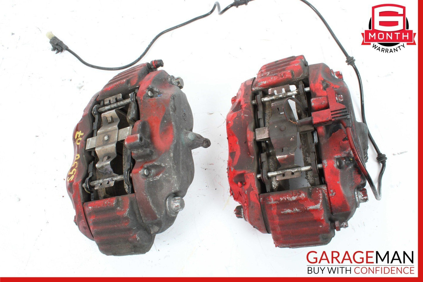 07-09 Mercedes W221 S550 Front Right & Left Side Brake Caliper Calipers Set OEM