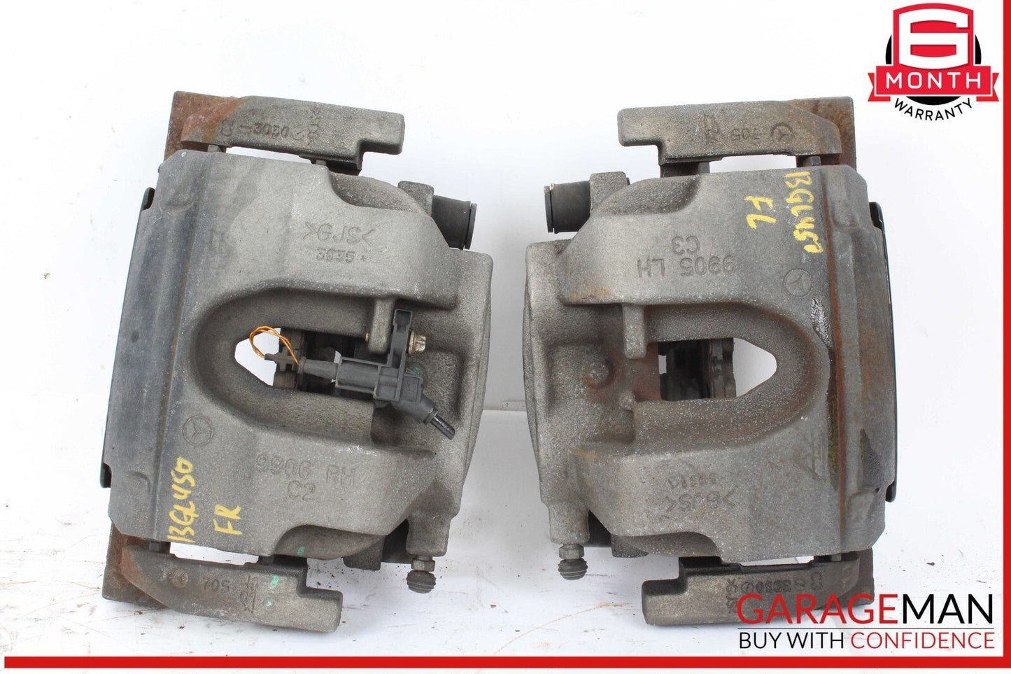 12-19 Mercedes X166 GL450 4MATIC Front Left & Right Brake Caliper Calipers Set