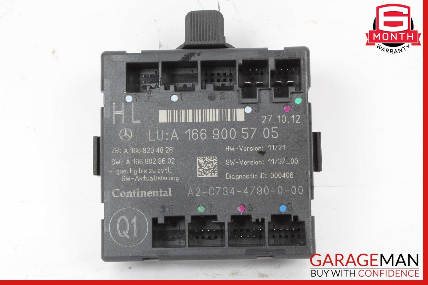 12-19 Mercedes W166 ML350 GL450 GLE350 Rear Left Side Door Control Module Unit
