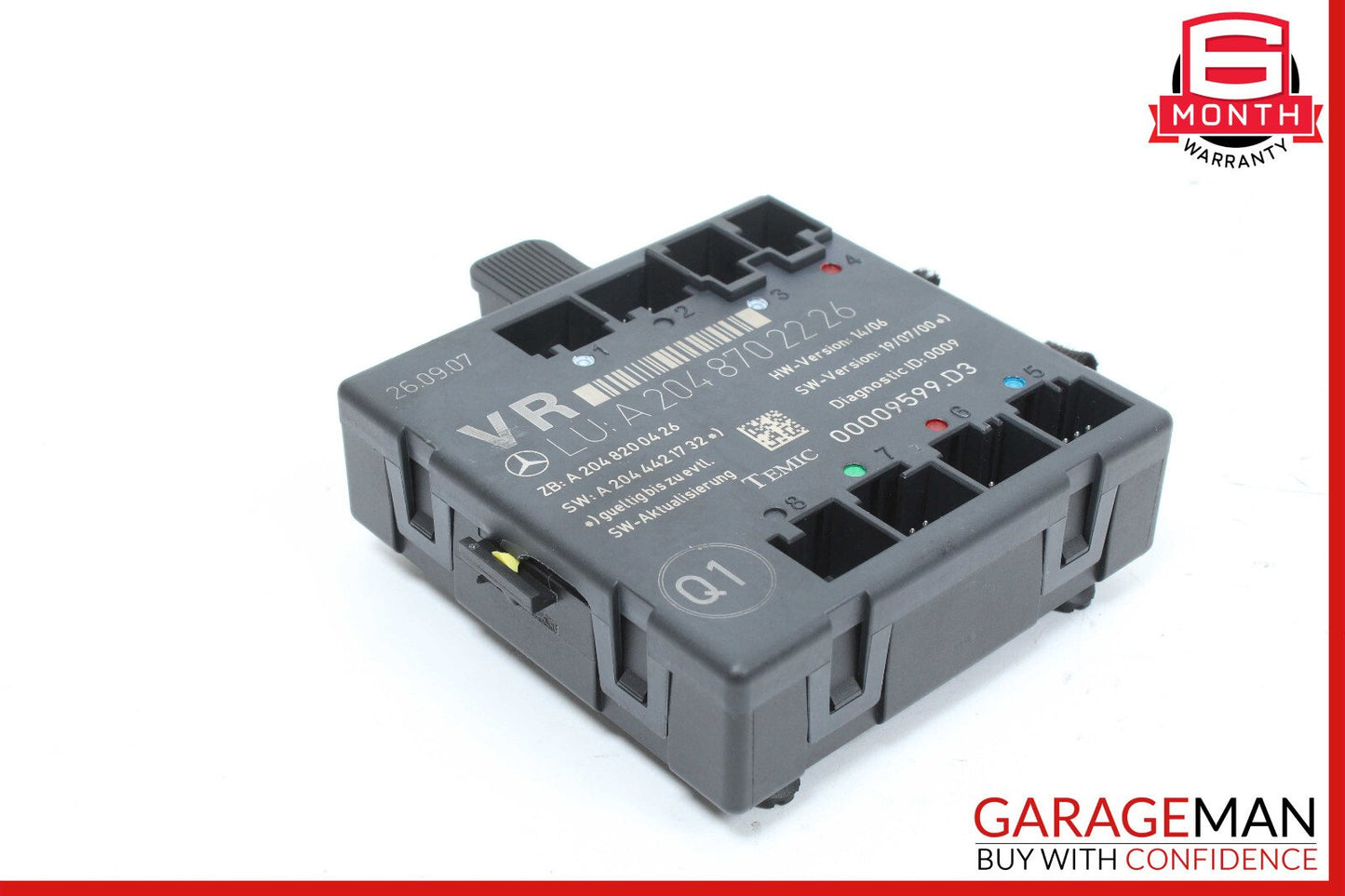 08-18 Mercedes W204 C300 C250 E400 Front Right Side Door Control Module OEM