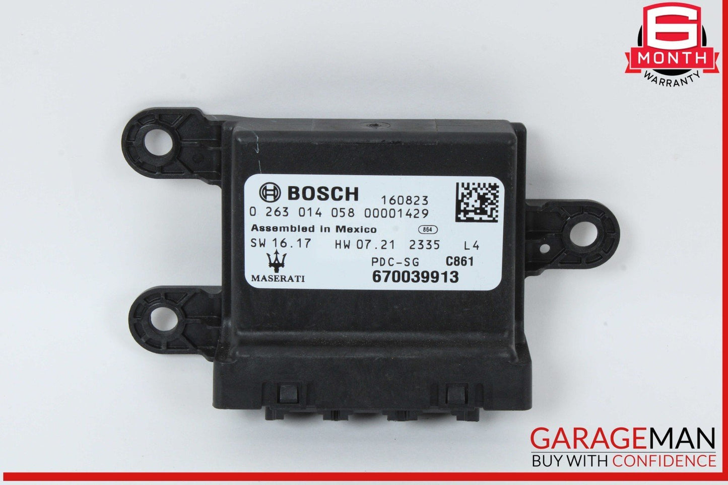 14-17 Maserati Ghibli Parking Park Sensor PDC Control Module Unit 670039913 OEM