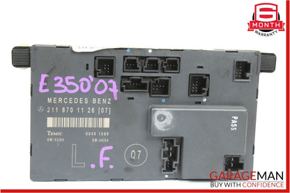 03-09 Mercedes W211 E350 Front Left Driver Side Door Control Module Unit OEM