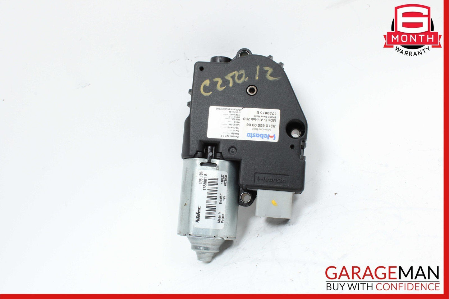 10-17 Mercedes W204 C250 C350 E550 Roof Sun Shade Screen Roller Blind Motor Unit