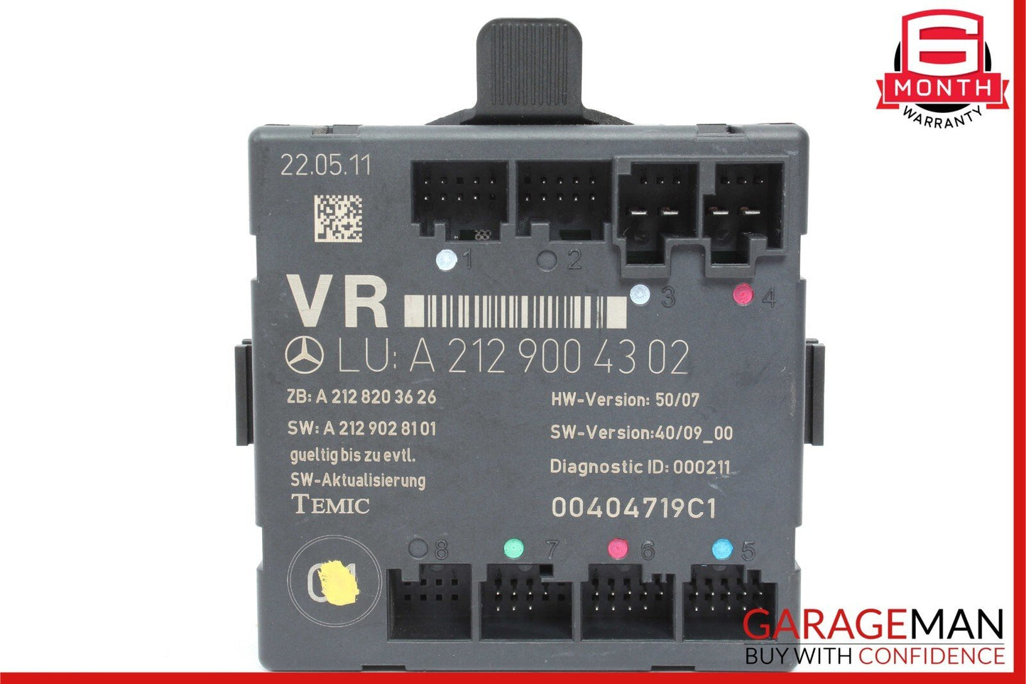 08-18 Mercedes W204 C250 Front Right Side Door Control Module  2129004302 OEM