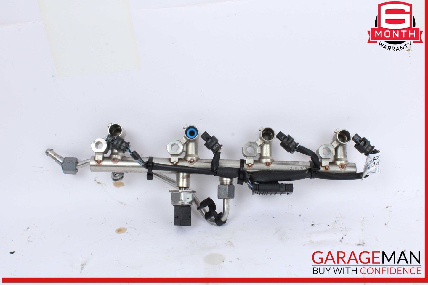 12-15 Mercedes W204 C250 CGI 1.8L M271 Fuel Injector Rail Line Assembly OEM