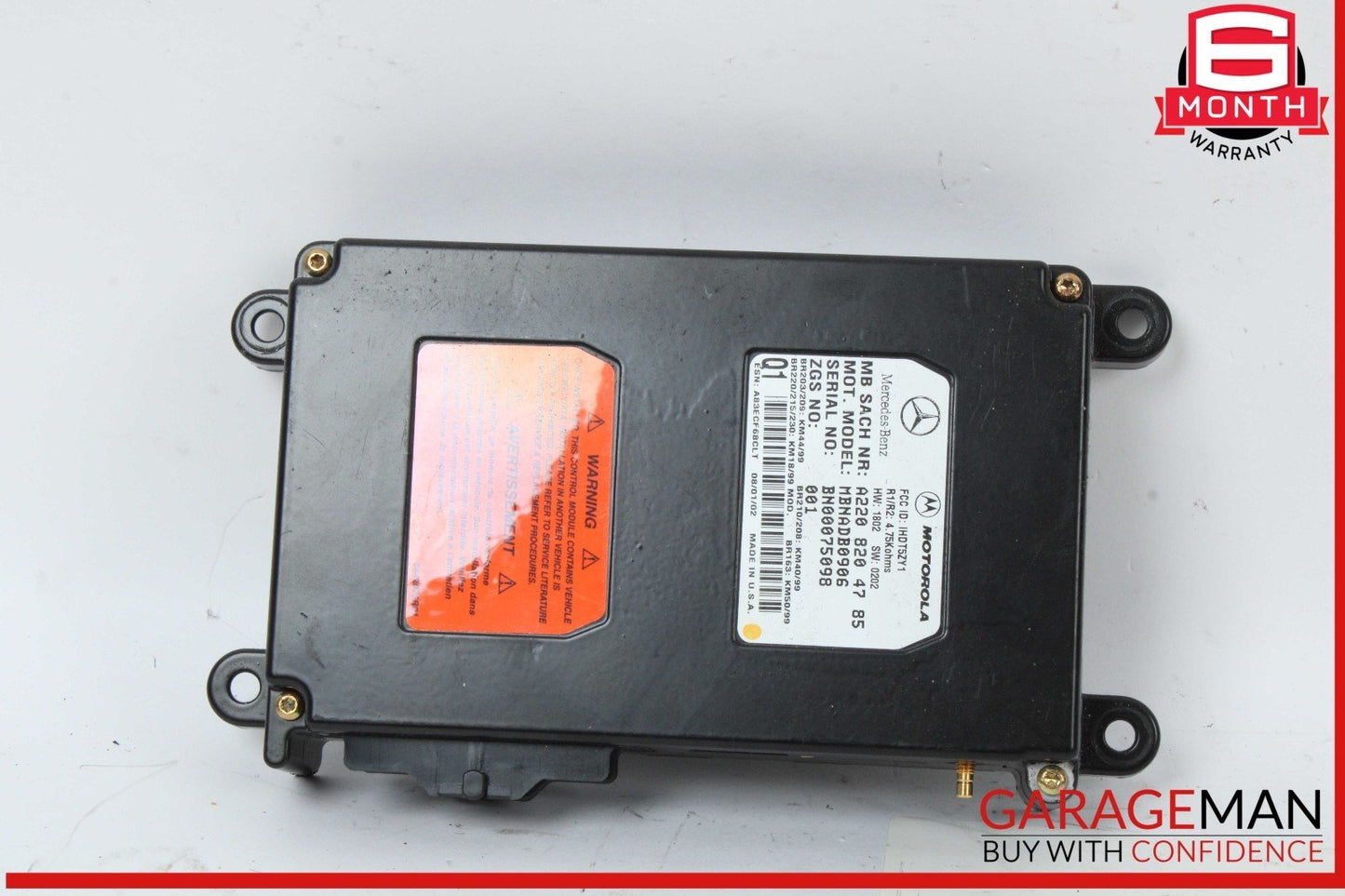 00-06 Mercedes R230 SL500 Voice Command Control Module 2038204085 OEM