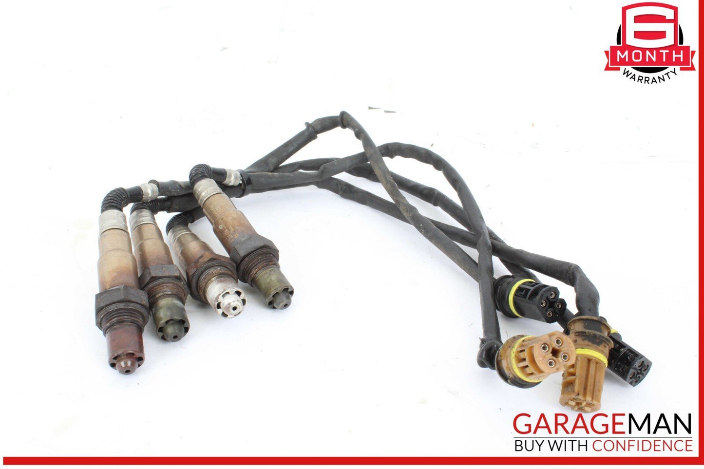 03-08 Mercedes R230 SL500 SL55 AMG Oxygen O2 Sensor Lambda Set of 4 OEM