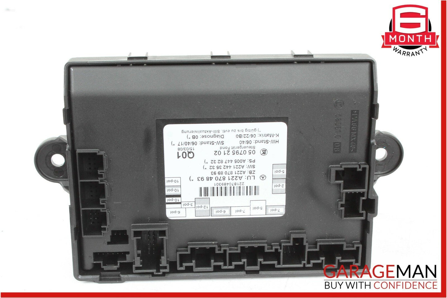07-13 Mercedes S400 S550 Rear Right / Left Side Door Control Module Unit