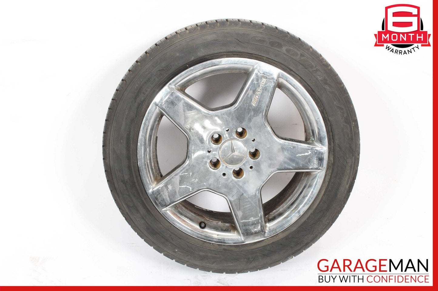 00-06 Mercedes W220 S430 CL500 9 X R18 18" Rear Wheel Rim 2204013702 OEM