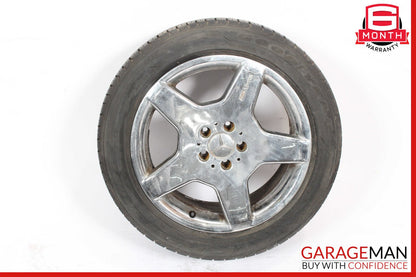 00-06 Mercedes W220 S430 CL500 9 X R18 18" Rear Wheel Rim 2204013702 OEM