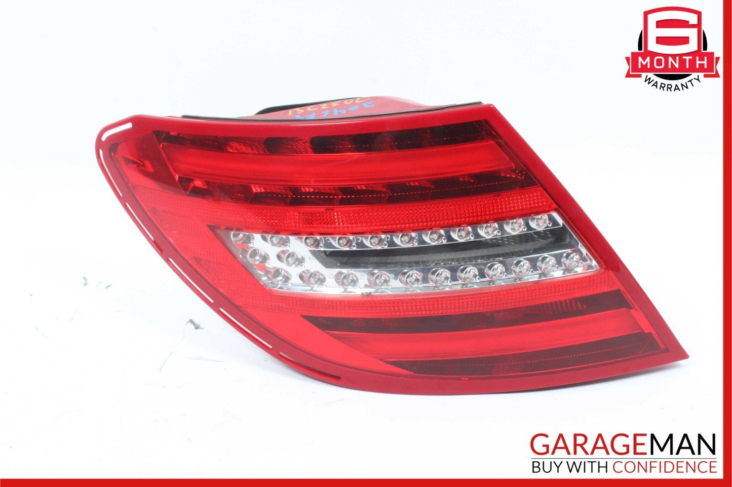 12-14 Mercedes W204 C250 Rear Left Driver Side Taillight Tail Light Lamp