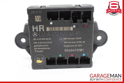08-15 Mercedes W204 C300 C350 Rear Right Side Door Control Module 2128204085 OEM