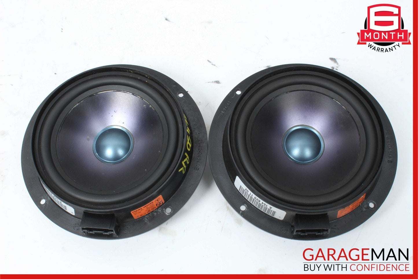 07-12 Mercedes W164 ML350 GL450 R350 Rear Left & Right Door Sound Speakers Set